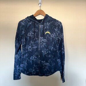 Tommy Bahama NFL Los Angeles‎ Chargers Football Women's Zip Up Hoodie Sweater
